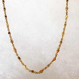 NWT 24k gold over silver chain